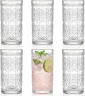 Romantic Highball Drinking Glasses – Set of 6 (12 oz)