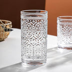 Romantic Highball Drinking Glasses – Set of 6 (12 oz)