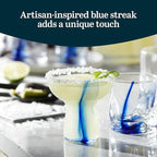 Blue Ribbon Stemless Margarita Glasses – Set of 6