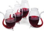 Hand Blown Glass Port Sippers – Set of 4 (2.75 oz)