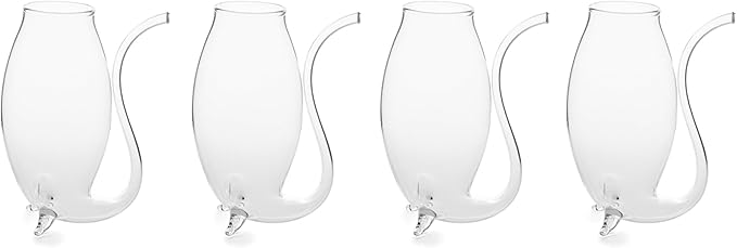 Hand Blown Glass Port Sippers – Set of 4 (2.75 oz)