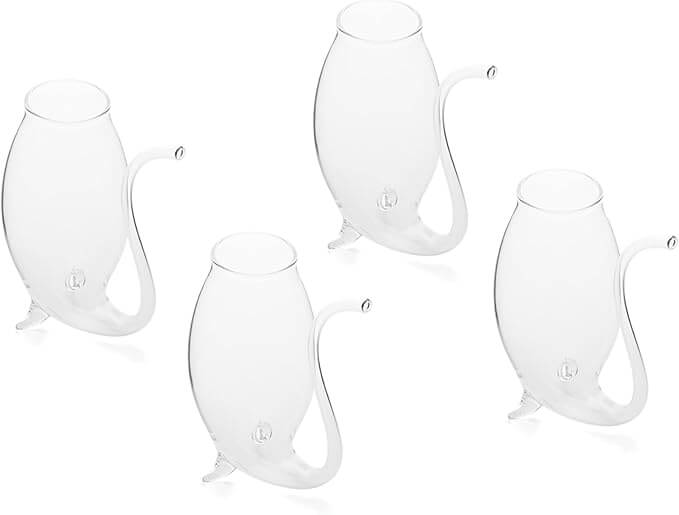 Hand Blown Glass Port Sippers – Set of 4 (2.75 oz)