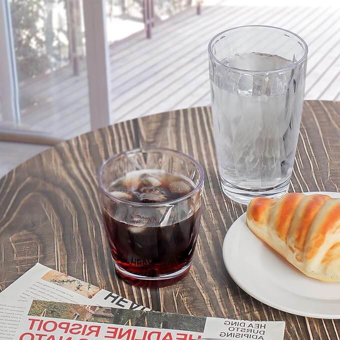 Shatter-Proof Reusable Plastic Tumblers – 10 oz & 16 oz set of 8