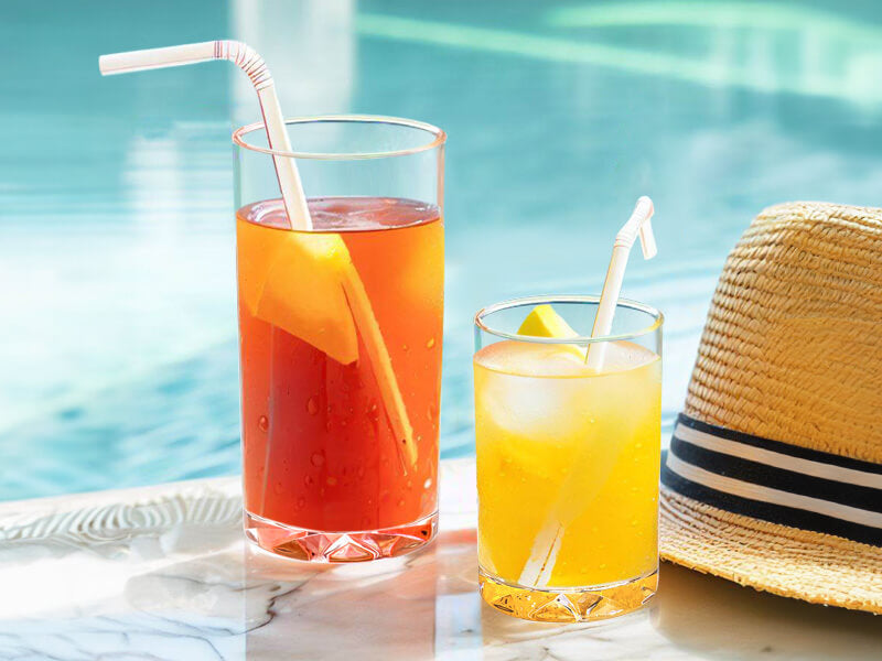 Probity Reusable Plastic Tumblers – Set of 8 (12 oz & 16 oz)