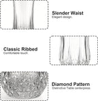 Curvature Drinking Glasses – Set of 8 (11 oz & 7 oz)