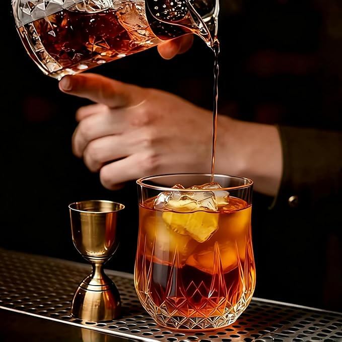 Curvature Drinking Glasses – Set of 8 (11 oz & 7 oz)