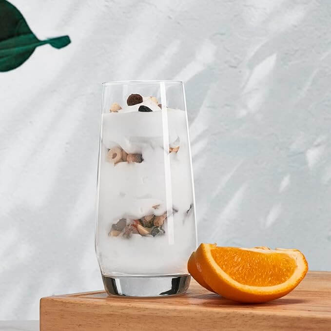 Tall Highball & Stemless Wine Glasses – Set of 8 (18 oz & 13 oz)