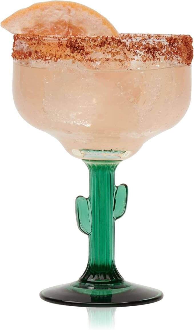 Cactus Margarita Glasses – Set of 4 (16 oz)