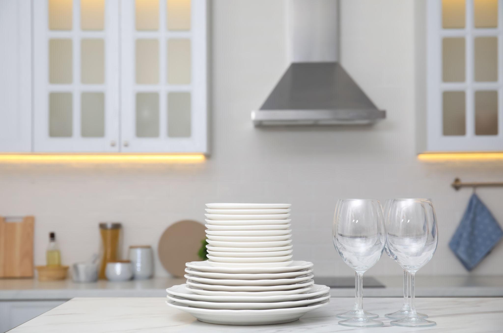 Clear glass drinkware for everyday home use